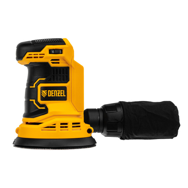 Машина шлифовальная эксцентриковая аккумуляторная COS-125-0, 18В Li-Ion Denzel в Новосибирске
