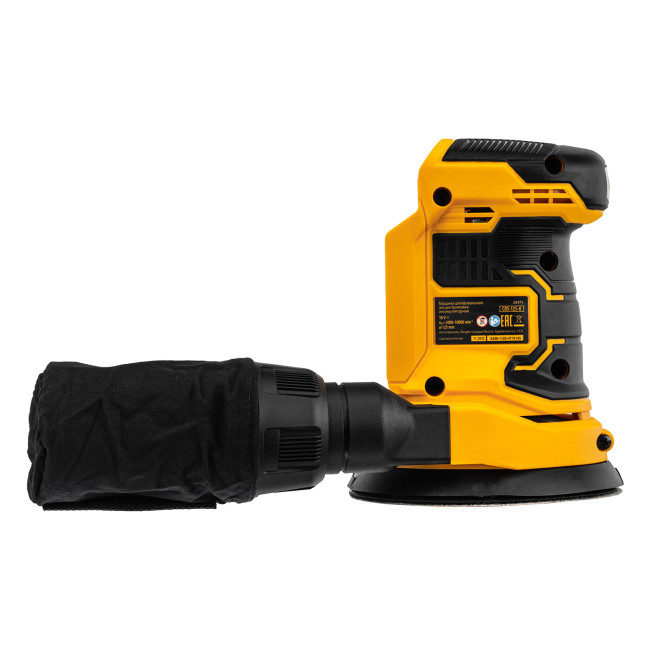 Машина шлифовальная эксцентриковая аккумуляторная COS-125-0, 18В Li-Ion Denzel в Новосибирске