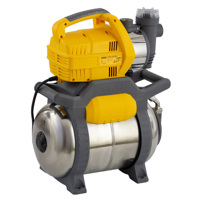 Насосная станция PSХ950X, Х-Pro, 950 Вт, 3300 л/ч, ресивер 24 л, подъем 38 м, нержавейка Denzel в Новосибирске