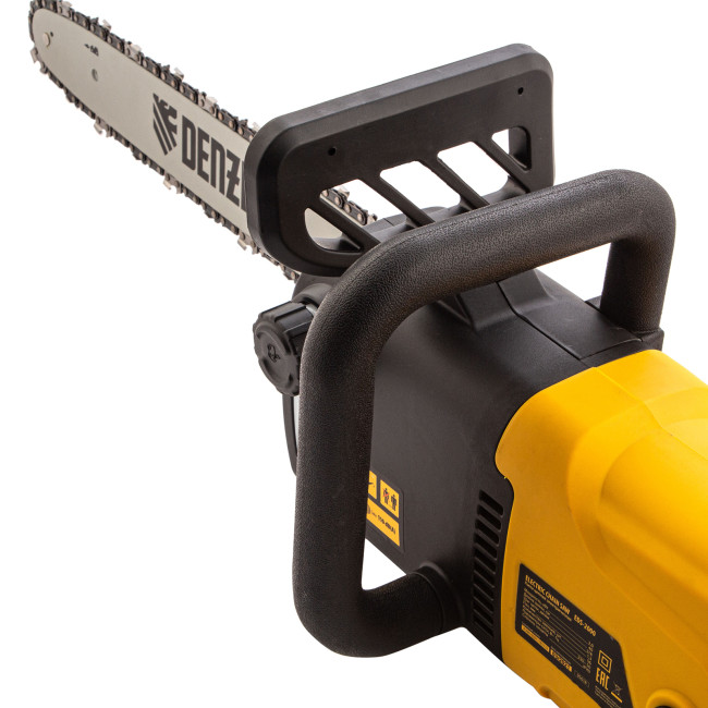 Пила цепная электрическая EDS-2000, 2 кВт,продольная, шина 40 см, шаг 3/8, паз 1.3 мм, 56 звеньев Denzel в Новосибирске