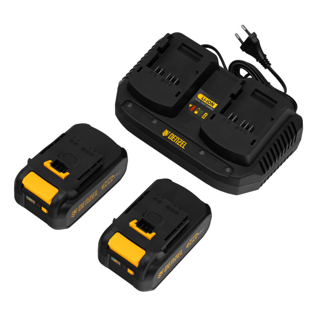 Снегоуборочная машина аккумуляторная, ESB-560Li, 560 мм, 40В, 2 АКБ 5 Ач, ЗУ, метал. шнек Denzel в Новосибирске