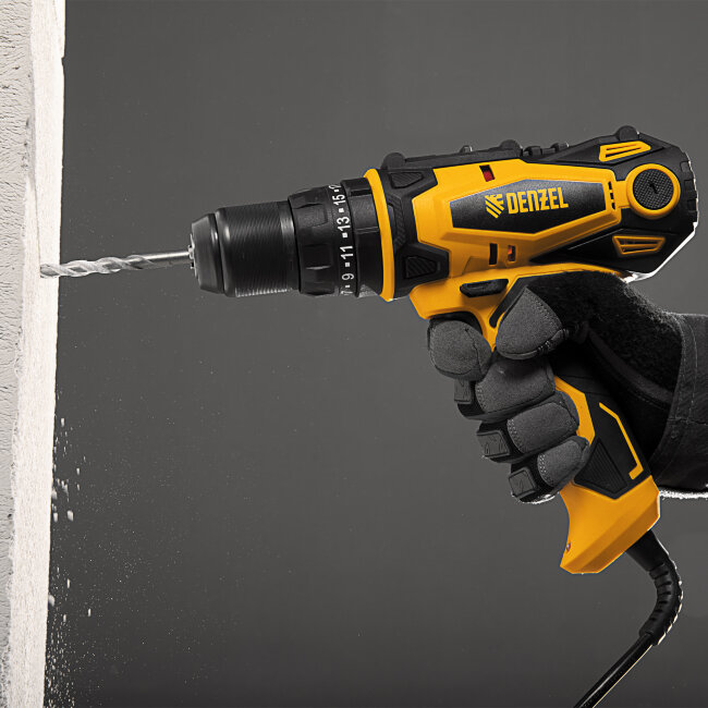 Дрель-шуруповерт сетевая ударная ISD-300-13 Denzel в Новосибирске