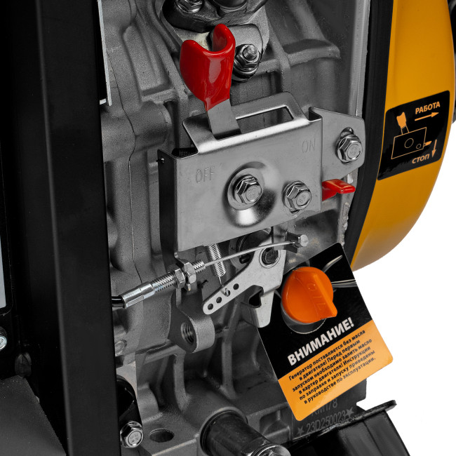 Генератор дизельный DES-32, 3,2 кВт, 230 В, 11 л, ручной стартер Denzel в Новосибирске