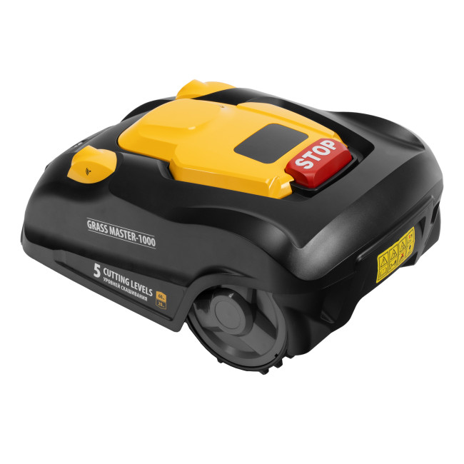 Робот-газонокосилка Grass Master 1000  1000м², 3Ач, 28V, LCD дисплей, Wi-Fi Denzel в Новосибирске
