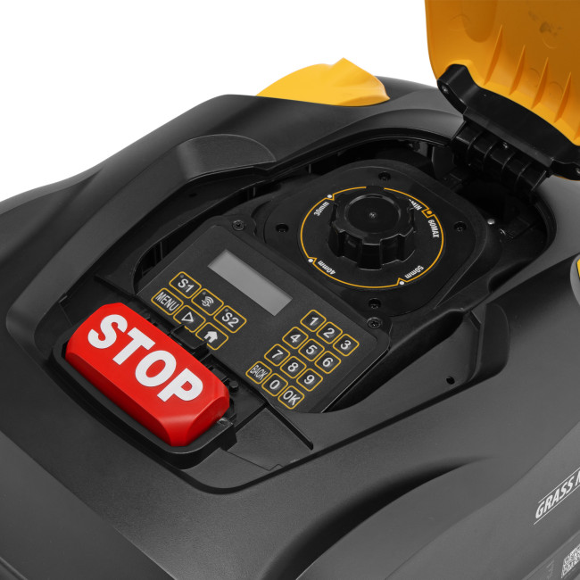 Робот-газонокосилка Grass Master 1000  1000м², 3Ач, 28V, LCD дисплей, Wi-Fi Denzel в Новосибирске