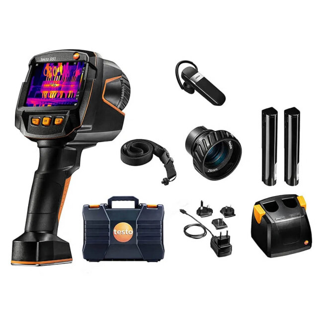 Тепловизор Testo 883 с 2 объективами и принадлежностями в Новосибирске