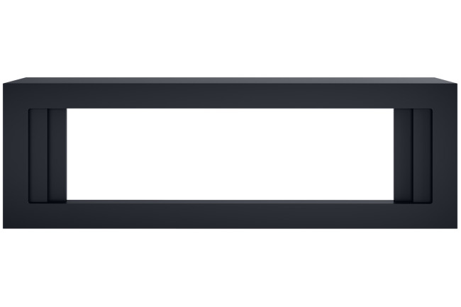 Каминокомплект Line 60 (Разборный) - Серый графит с очагом Vision 60 LOG LED в Новосибирске