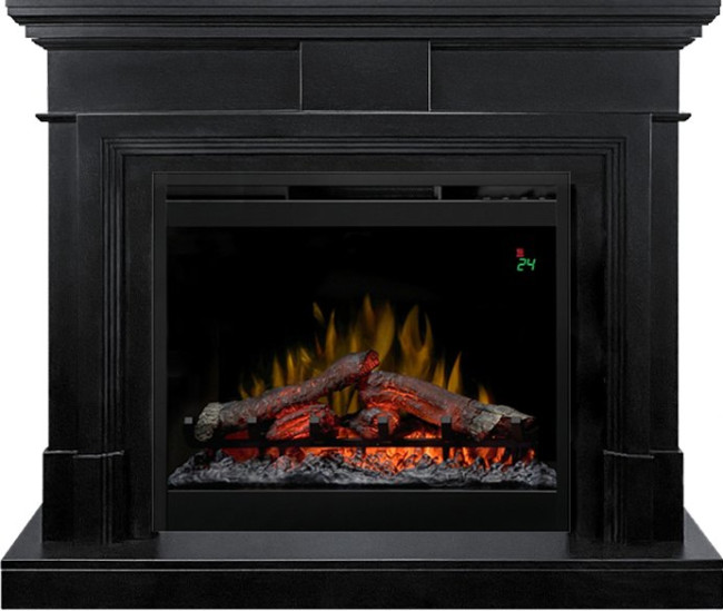 Каминокомплект Coventry - Черный с очагом Symphony 26'' DF2624L-INT в Новосибирске