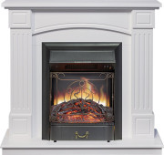 Каминокомплект Boston - Белый (Высота 925см) с очагом Majestic FX Black Каминокомплект Boston - Белый (Высота 925см) с очагом Majestic FX Black