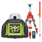 Комплект: ротационный нивелир RGK SP-610G + элевационный штатив RGK SH-170 + рейка RGK LR-2 + дальномер RGK DL100G Комплект: ротационный нивелир RGK SP-610G + элевационный штатив RGK SH-170 + рейка RGK LR-2 + дальномер RGK DL100G