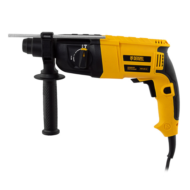 Перфоратор электрический RHH-600-22, SDS-plus, 600 Вт, 2,5 Дж, 2 реж. Denzel в Новосибирске