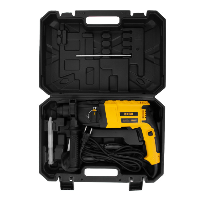 Перфоратор электрический RHH-600-22, SDS-plus, 600 Вт, 2,5 Дж, 2 реж. Denzel в Новосибирске