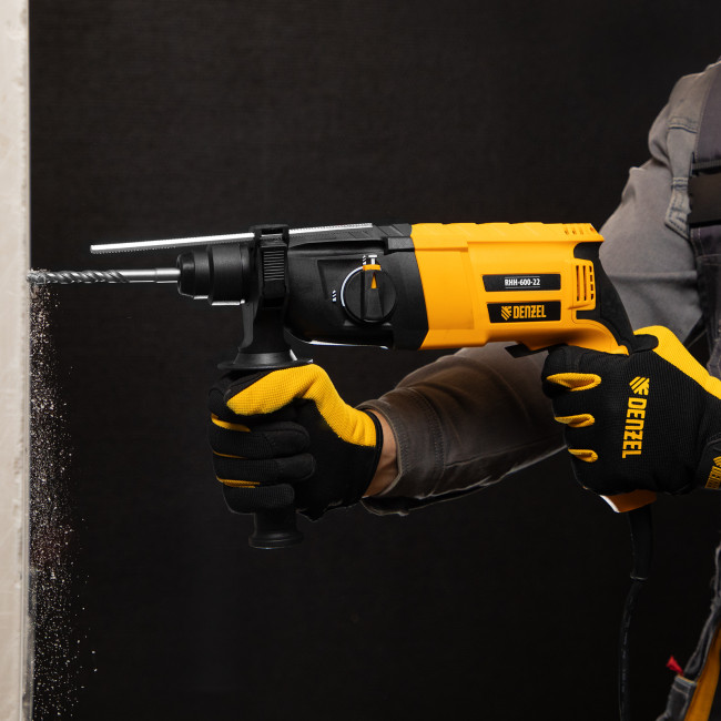 Перфоратор электрический RHH-600-22, SDS-plus, 600 Вт, 2,5 Дж, 2 реж. Denzel в Новосибирске