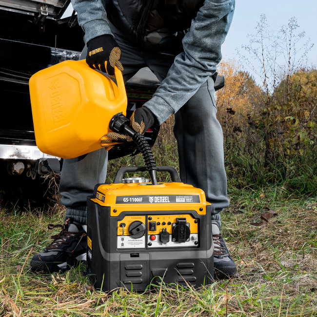 Генератор инверторный GS-1100iF, 1,1 кВт, 230 В, ручной старт DENZEL в Новосибирске