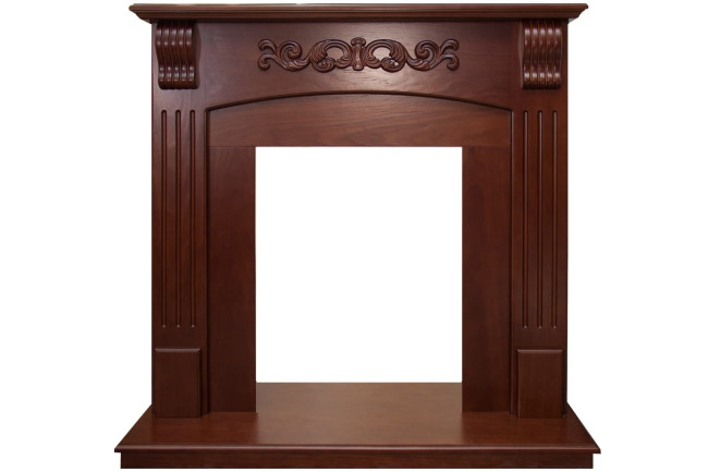 Каминокомплект Sorrento угловой - Орех с очагом Aspen Gold в Новосибирске Каминокомплект Sorrento угловой - Орех с очагом Aspen Gold в Новосибирске