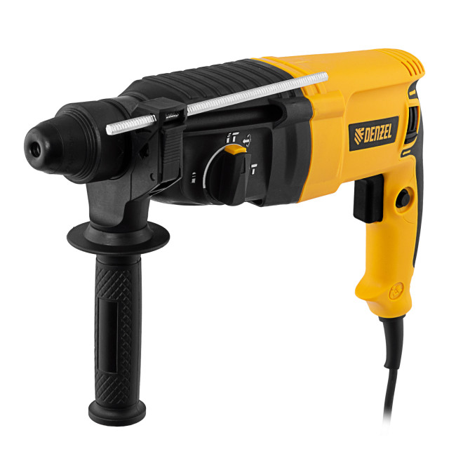 Перфоратор электрический RHH-800-26, SDS-plus, 800 Вт, 3 Дж, 3 плюс 1 реж. Denzel в Новосибирске Перфоратор электрический RHH-800-26, SDS-plus, 800 Вт, 3 Дж, 3 плюс 1 реж. Denzel в Новосибирске