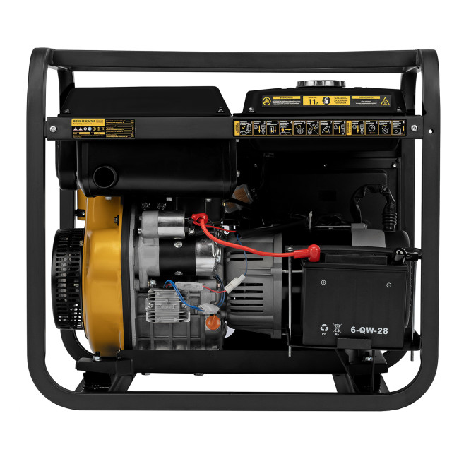 Генератор дизельный DES-55E, 5,5 кВт, 230 В, 11 л, электростартер Denzel в Новосибирске Генератор дизельный DES-55E, 5,5 кВт, 230 В, 11 л, электростартер Denzel в Новосибирске