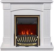 Каминокомплект Boston - Белый (Высота 925см) с очагом Aspen Gold Каминокомплект Boston - Белый (Высота 925см) с очагом Aspen Gold
