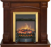 Каминокомплект Boston - Темный дуб (Высота 925см) с очагом Fobos FX M Brass Каминокомплект Boston - Темный дуб (Высота 925см) с очагом Fobos FX M Brass