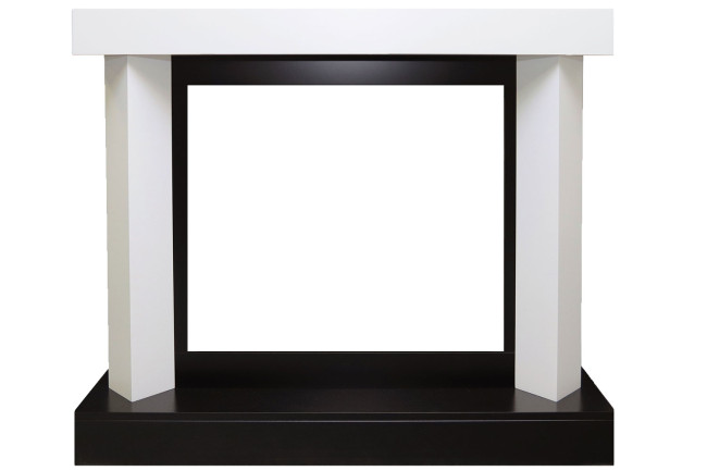 Каминокомплект Vancouver - Фактурный белый с очагом Symphony 26'' DF2624L-INT в Новосибирске