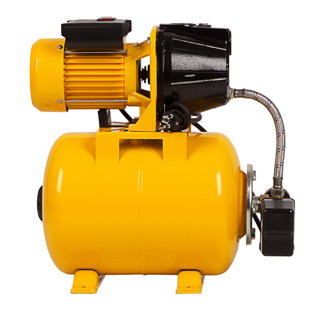 Насосная станция PS1100С, 1100 Вт, 4500 л/ч, ресивер 24 л, подъем 46 м, чугун Denzel в Новосибирске