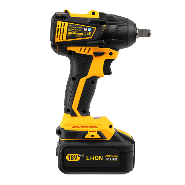 Гайковерт ударный аккумуляторный бесщет CIW-IB-300, Li-ion, 18В, 300Нм Denzel в Новосибирске