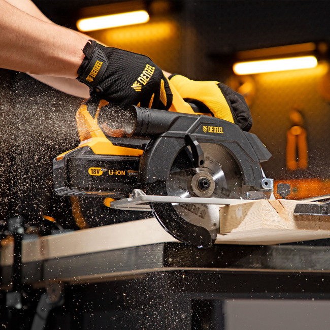 Пила циркулярная аккумуляторная бесщет. CCS-165-0, 18В Li-Ion Denzel в Новосибирске