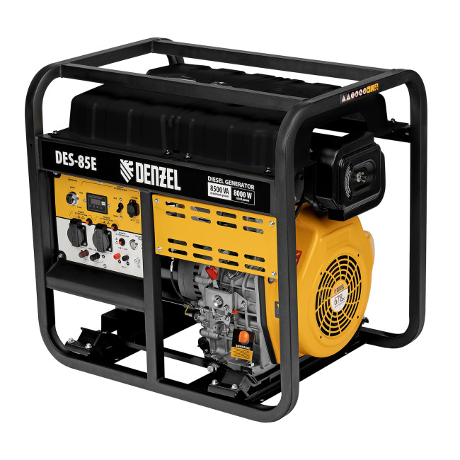 Генератор дизельный DES-85E, 8,5 кВт, 230 В, 16 л, электростартер Denzel в Новосибирске