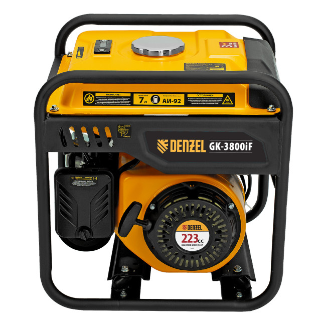 Генератор инверторный GK-3800iF, 3,8 кВт, 230 В, ручной старт DENZEL в Новосибирске