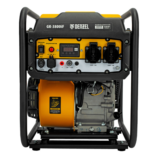 Генератор инверторный GK-3800iF, 3,8 кВт, 230 В, ручной старт DENZEL в Новосибирске