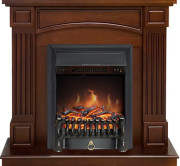 Каминокомплект Boston - Темный дуб (Высота 925см) с очагом Fobos FX Black Каминокомплект Boston - Темный дуб (Высота 925см) с очагом Fobos FX Black