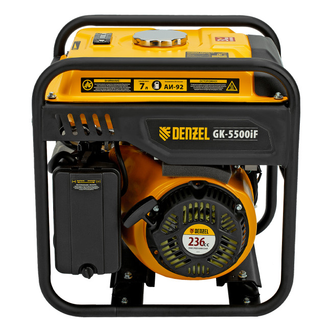 Генератор инверторный GK-5500iF, 5,5 кВт, 230 В, ручной старт DENZEL в Новосибирске