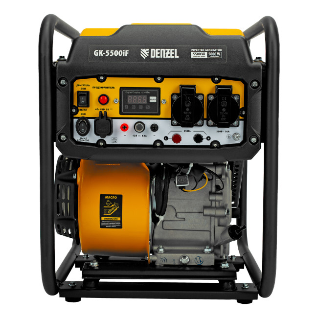 Генератор инверторный GK-5500iF, 5,5 кВт, 230 В, ручной старт DENZEL в Новосибирске