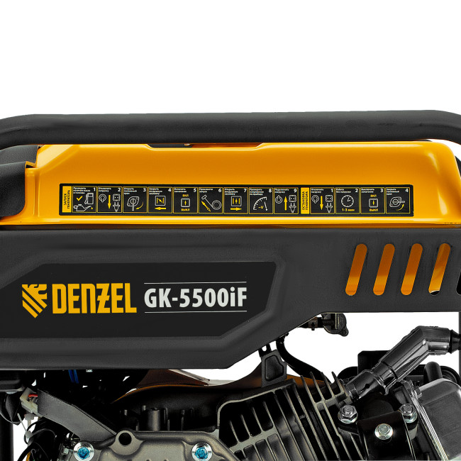 Генератор инверторный GK-5500iF, 5,5 кВт, 230 В, ручной старт DENZEL в Новосибирске