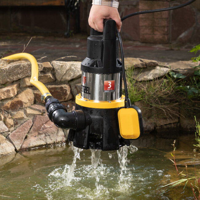 Дренажный насос DP1400X, 1400 Вт, подъем 11 м, 25000 л/ч Denzel в Новосибирске