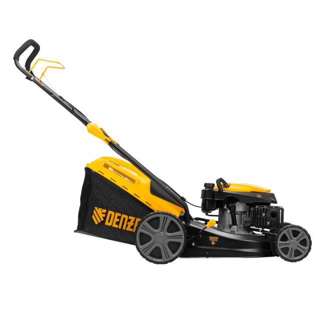 Газонокосилка бензиновая GLD-460, 146 куб.см, ширина 46 см, ручная, 7 уровней, травосборник 50 л Denzel в Новосибирске