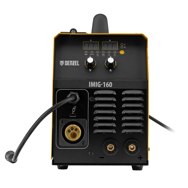 Аппарат инвертор. полуавтомат. cварки IMIG-160 Synergy, 160 А, ПВ 60%, катушка 5 кг Denzel в Новосибирске