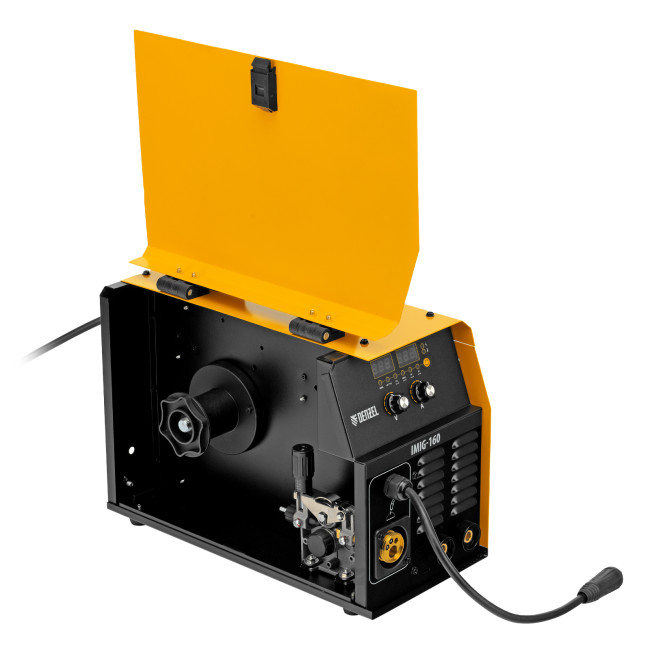 Аппарат инвертор. полуавтомат. cварки IMIG-160 Synergy, 160 А, ПВ 60%, катушка 5 кг Denzel в Новосибирске