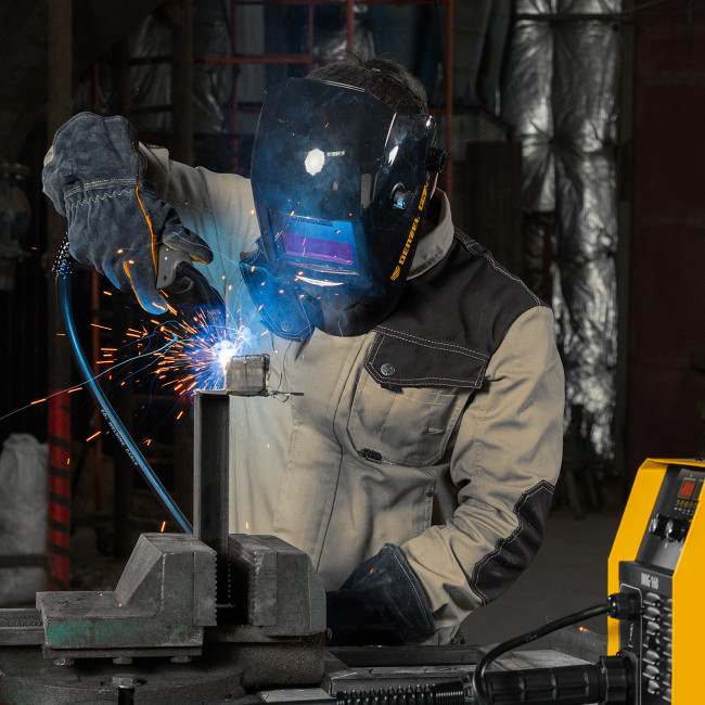 Аппарат инвертор. полуавтомат. cварки IMIG-160 Synergy, 160 А, ПВ 60%, катушка 5 кг Denzel в Новосибирске