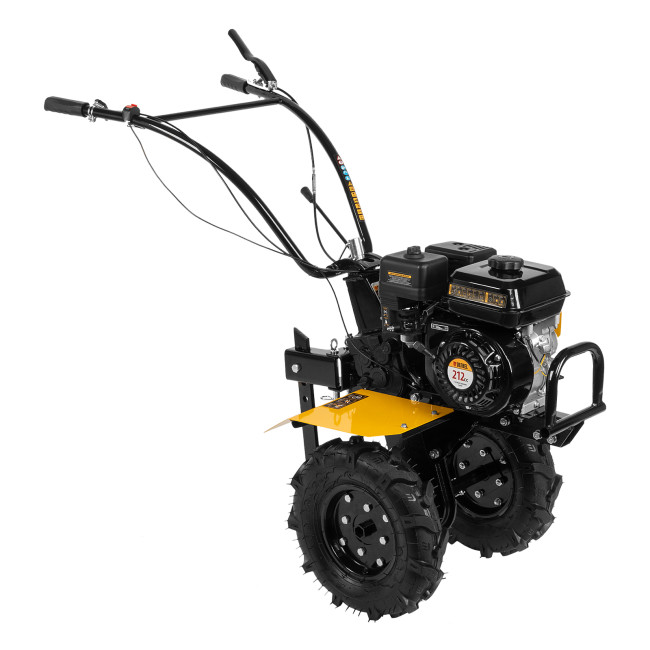 Мотоблок DPT-270, 7 л.с., ремен.сцеп, шир 85 см, глуб 35 см,фрез 3х4,ШОМ,скор 2В/1Н,кол 8" Denzel в Новосибирске