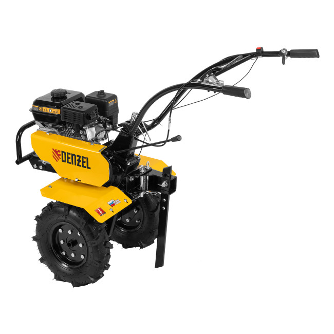 Мотоблок DPT-270, 7 л.с., ремен.сцеп, шир 85 см, глуб 35 см,фрез 3х4,ШОМ,скор 2В/1Н,кол 8" Denzel в Новосибирске