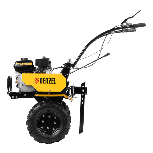 Мотоблок DPT-270, 7 л.с., ремен.сцеп, шир 85 см, глуб 35 см,фрез 3х4,ШОМ,скор 2В/1Н,кол 8" Denzel в Новосибирске