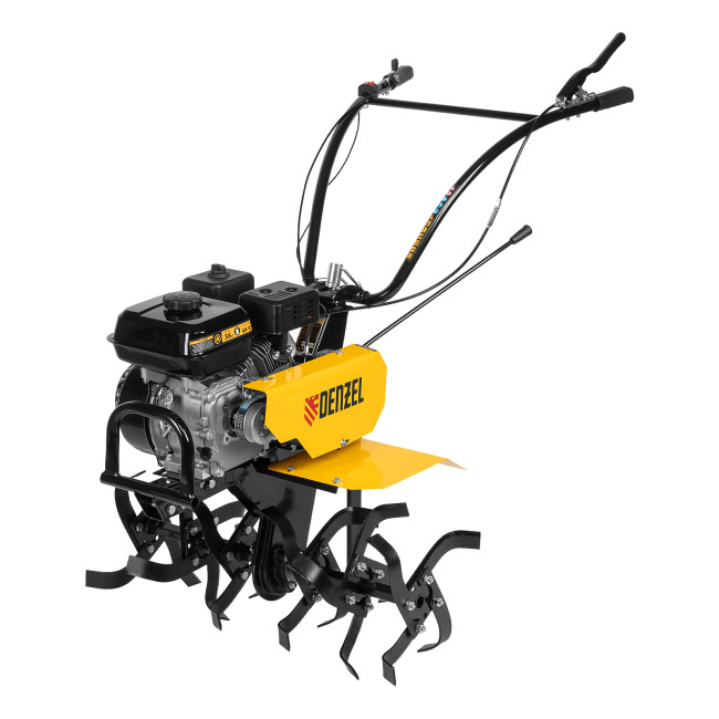Мотоблок DPT-270, 7 л.с., ремен.сцеп, шир 85 см, глуб 35 см,фрез 3х4,ШОМ,скор 2В/1Н,кол 8" Denzel в Новосибирске