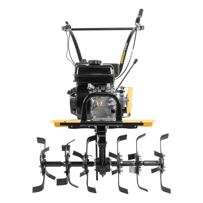 Мотоблок DPT-270, 7 л.с., ремен.сцеп, шир 85 см, глуб 35 см,фрез 3х4,ШОМ,скор 2В/1Н,кол 8" Denzel в Новосибирске