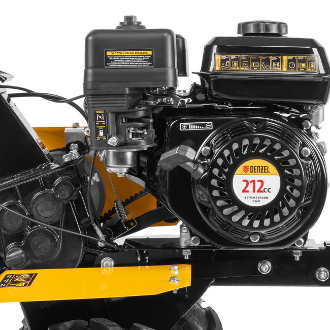 Мотоблок DPT-270, 7 л.с., ремен.сцеп, шир 85 см, глуб 35 см,фрез 3х4,ШОМ,скор 2В/1Н,кол 8" Denzel в Новосибирске