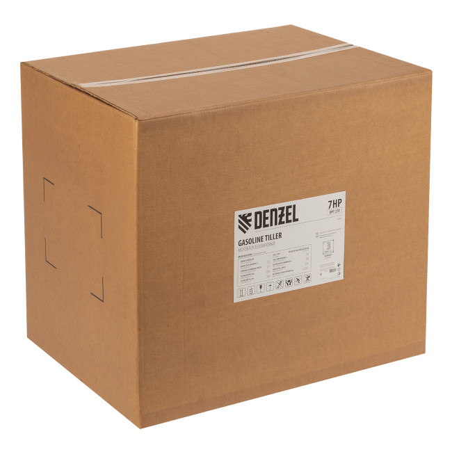 Мотоблок DPT-270, 7 л.с., ремен.сцеп, шир 85 см, глуб 35 см,фрез 3х4,ШОМ,скор 2В/1Н,кол 8" Denzel в Новосибирске