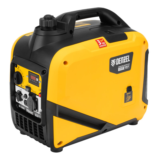 Генератор инверторный GS-2200iS, 2,2 кВт, 230 В, закрытый корпус, ручной старт DENZEL в Новосибирске