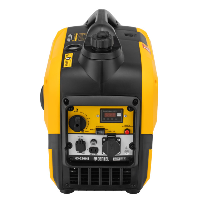 Генератор инверторный GS-2200iS, 2,2 кВт, 230 В, закрытый корпус, ручной старт DENZEL в Новосибирске