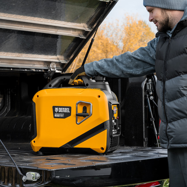 Генератор инверторный GS-2200iS, 2,2 кВт, 230 В, закрытый корпус, ручной старт DENZEL в Новосибирске