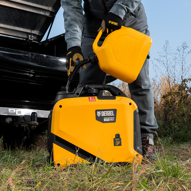 Генератор инверторный GS-2200iS, 2,2 кВт, 230 В, закрытый корпус, ручной старт DENZEL в Новосибирске